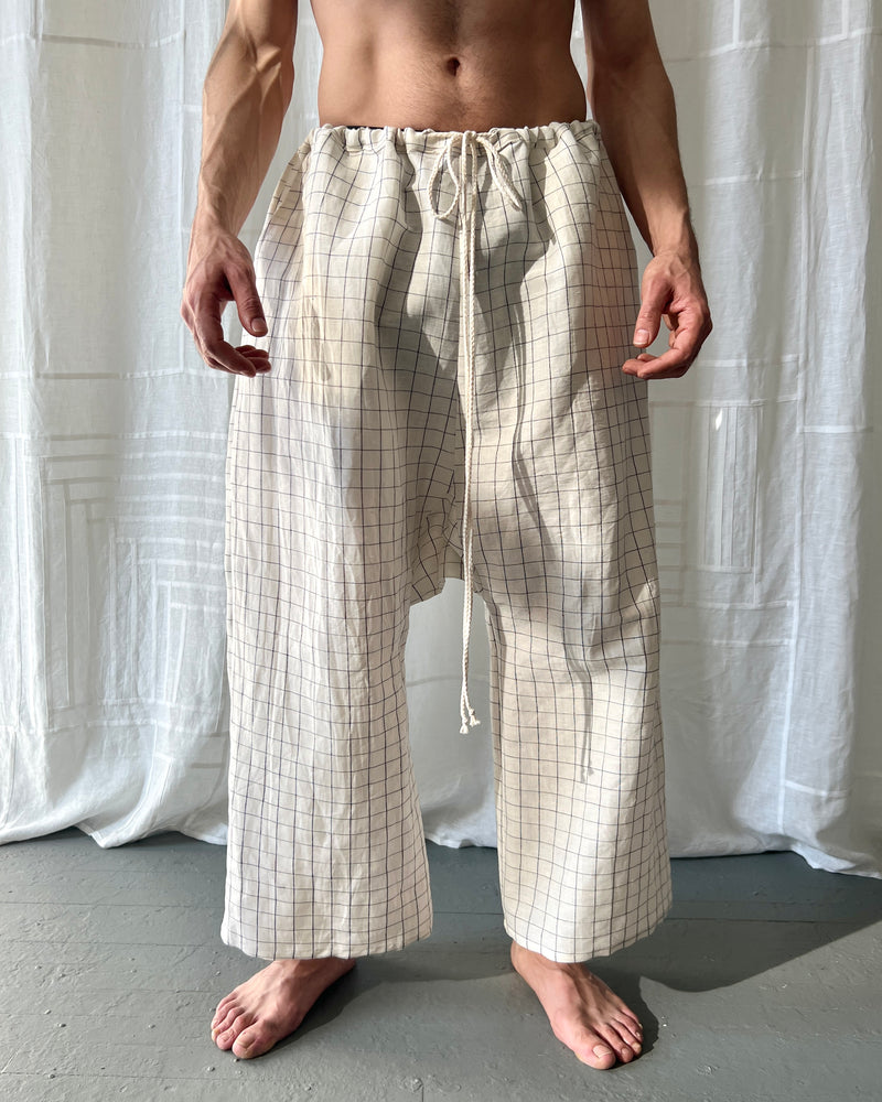 
                  
                    Load image into Gallery viewer, drop crotch grid pants
                  
                