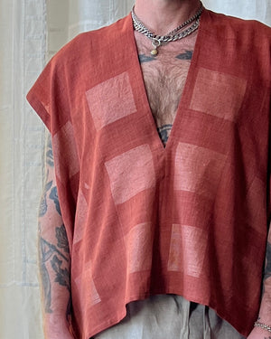 
                  
                    Load image into Gallery viewer, silk and cotton madder root vest
                  
                