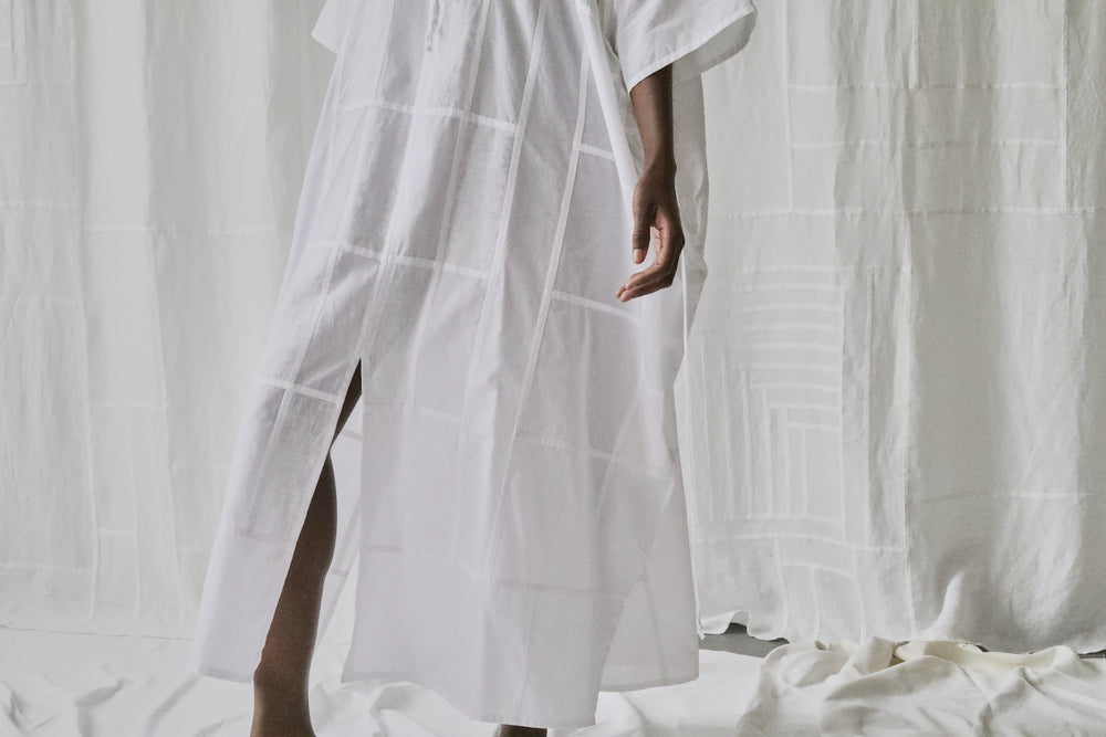 
                  
                    Load image into Gallery viewer, cotton &amp;amp; linen caftan dress
                  
                